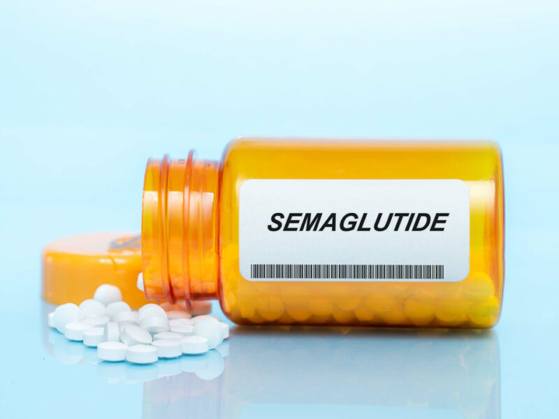 Semaglutide Drug In Prescription Medication  Pills Bottle