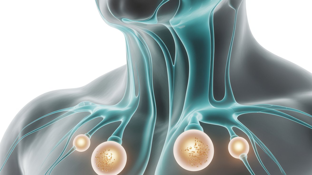 image of the lymphatic system using AI 